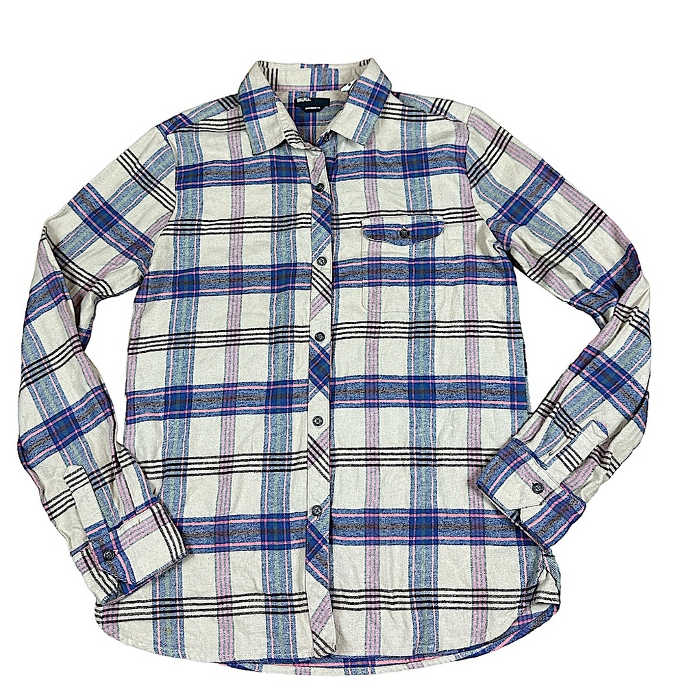 BDG: Boyfriend Fit Women’s Plaid Long Sleeve Flannel Shirt -Size Medium